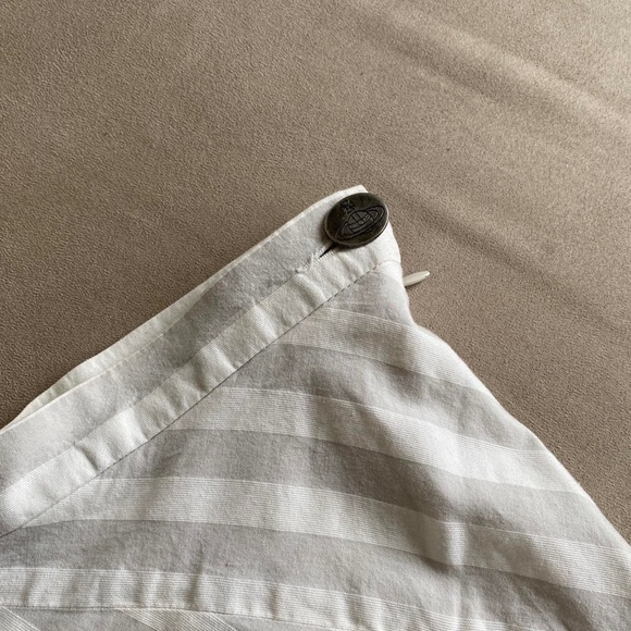 Vivienne Westwood Red Label gray and white striped mini skirt - Picture 2 of 4